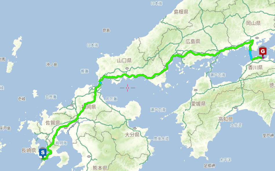 長崎から香川までの交通手段について 料金 時間 労力の観点から考えてみる 旅人